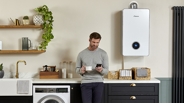 Worcester_Bosch_207 UK homeowner receiving a free gas boiler replacement under government grant scheme